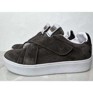 Goats The 728 W Women Shoes Brown Suede Leather Platform Slip-On Sneakers SZ 7.5